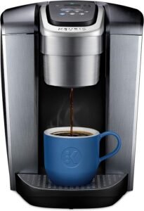 "Image of the Keurig K-Elite Single-Serve K-Cup Pod Coffee Maker: a sleek, modern coffee machine with a programmable interface, capable of brewing delicious coffee from K-Cup pods."