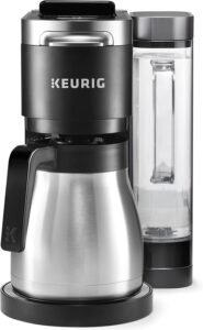 "Image of the Keurig® K-Duo Plus™ Single Serve & Carafe Coffee Maker, a versatile brewing machine capable of both single cup and carafe brewing, offering convenience and flexibility for coffee lovers.