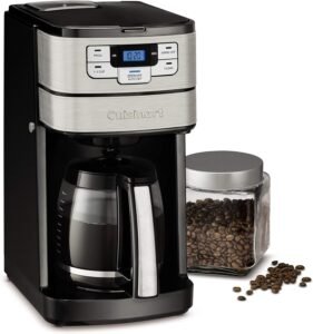 "Cuisinart DGB-400 Automatic Grind and Brew 12-Cup Coffeemaker."