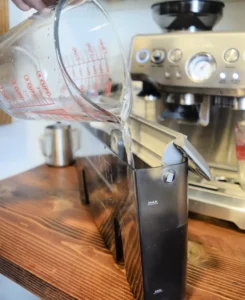 Descale and clean Breville coffee maker monthly