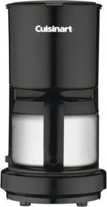 image of 
Cuisinart 4 Cup w/Stainless-Steel Carafe Coffeemaker, Black