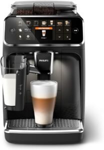 "Philips LatteGo 5400S Fully Automatic Coffee Machine."