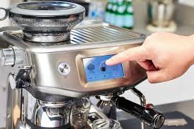Breville Barista Touch touchscreen interface in use