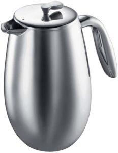 Image of Bodum 34 oz Columbia Thermal French Press Coffee Maker, Insulated Double Wall Stainless Steel, Chrome