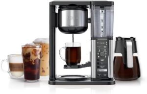 Image of Ninja Specialty Coffee Maker, Hot & Iced Coffee, 6 Brew Styles, 8 Sizes, Small Cup to Travel Mug, 10-Cup Carafe, Fold-Away Frother, Permanent Filter, Removable Reservoir, Black, CM401.