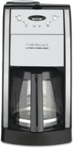 image of Cuisinart DGB-550BKP1 Automatic Coffeemaker Grind & Brew, 12-Cup Glass, Black