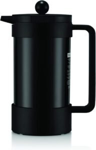 Image of Bodum Bean Sustainable French Press Coffee Maker, 34 Ounce, Black.