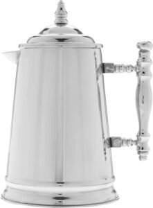 Image of Custom-Style Double Wall French Coffee Press, 34-ounce, Stainless Steel (Modern)