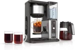 Image of Ninja Hot & Iced XL Coffee Maker with Rapid Cold Brew, 4 Brew Styles, 8 Sizes Small Cup to Travel Mug, Single-Serve Coffee Brewer, 12-Cup Carafe, Permanent Filter, Removable Reservoir, Black, CM371.