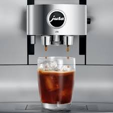 Jura coffee machine filling coffee in a cup