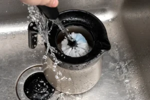 Image of cleaning the coffee maker.